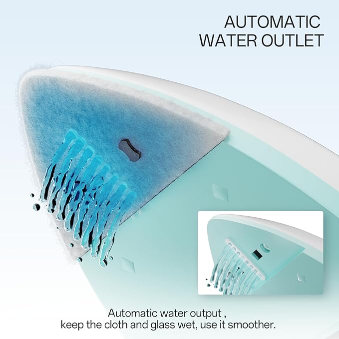 Magnetic Glass Cleaner Tools - Double sided Windows Glass Cleaner Wiper for (16-25mm) Double Glazing with Water Storage Room Windshield Cleaner Tool for High-rise (Green)