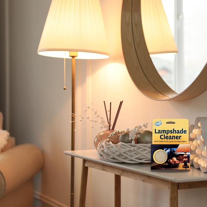 Sparkle Plenty Lampshade Cleaner - Dry Magic Dust Sponge for Lamp Shade - Dry Dusting Sponge Scrub for Fabric &amp Window Blinds - Effortless Duster Upholstery Cleaner for Furniture &amp Surfaces (3
