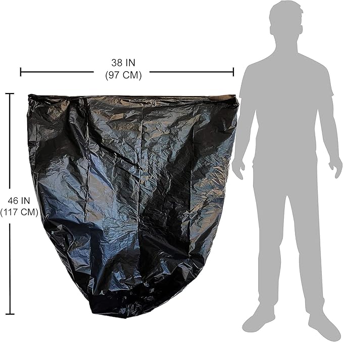 Reli. Premium 40-45 Gallon Trash Bags | 150 Count | Made in USA | Heavy Duty | Bulk | SuperValue | Black Multi-Use Garbage Bags