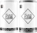 Fantasticlean Microfiber Cleaning Cloth Roll -150 Pack Tear Away Microfiber Towels 12 x 12 Reusable Washable Ultra Absorbent Dishcloth for All-Around Cleaning Supplies (White &amp Dimgrey)