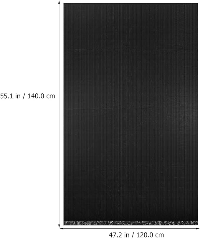 YARNOW 50 Pack Heavy Duty Trash Bags Black Trash Bags Contractor Bags Outdoor Garbage Bags (47 x 55 Inch)