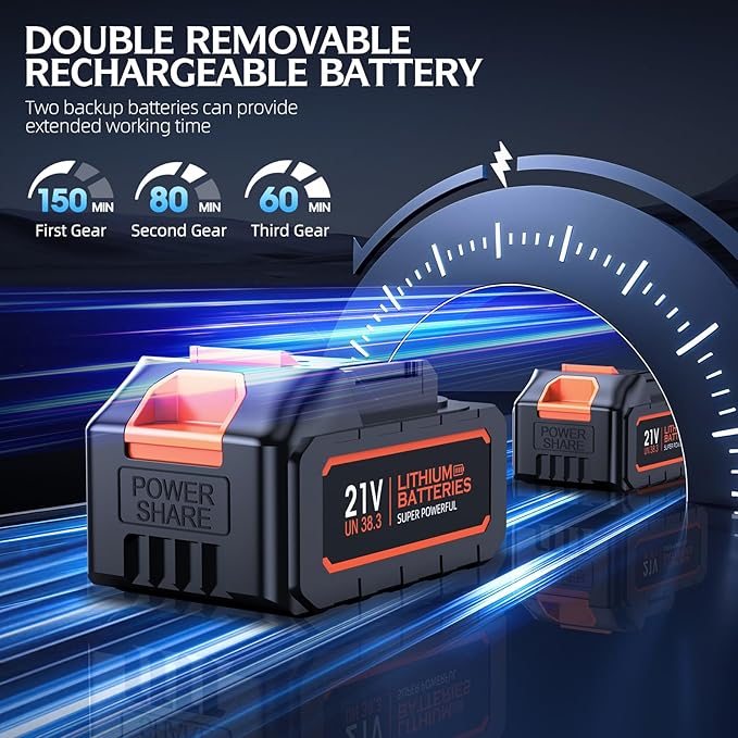 Cordless Handheld Car Vacuum Cleaner 50000Pa High-Power Brushless Motor Rechargeable Dust Buster with 2 Batteries &amp Charger 6-in-1 Portable Vacuum Cleaners for Home Pet Hair Black