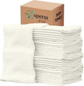 ZUPERIA Cotton Shop Towel – Multipurpose Cleaning Cloths (14 x 12 - Pack of 150 - White) Reusable Shop Rags for Automobiles Industrial Restaurants Garage and Homes