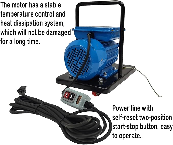 Hand-Pushed Electric Deck Rust Remover with 5 Brush Heads Steel Plate Surface Rust Remover Handheld Deck Scaler with 22.97Ft Length Cable 110V 1100W