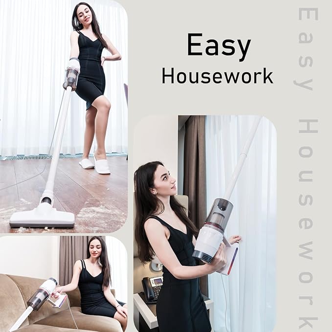 Corded Vacuum Cleaner Handheld 5-in-1 Stick Lightweight Vacuum Broom Car Vacuum for Pet Hair Hardwood Floor Cat Litter Cleaning