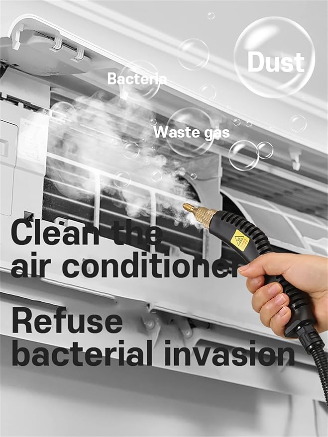 Multifunction Handheld Steam Cleaner 2800W Electric High Pressure Steam Clean Mobile Cleaning Machine Power Steamer High Temperature Portable Steam CleanerOrange
