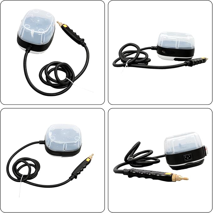 waltyotur 2500W Portable Handheld Steam Cleaner with 3 Brush Heads for Home Car Furniture Kitchen Bathroom and Wall