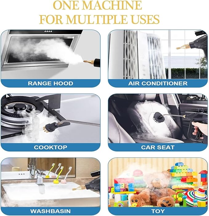 High Pressure Steam Cleaner Portable High Temperature Handheld Steam Cleaning Machine For Car &amp Home