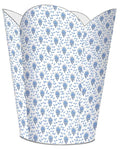 Marye-Kelley WB468-Blue Provencial Print Wastepaper Basket