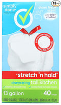 Simply Done Tall Kitchen Bags Drawstring Clean Fresh Scent 13 Gallon
