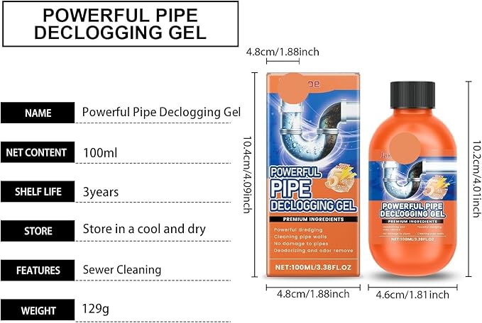 Quick-Fix Drain Cleaner - Powerful Formula for Kitchen Sink and Toilet Blockages(3PCS)