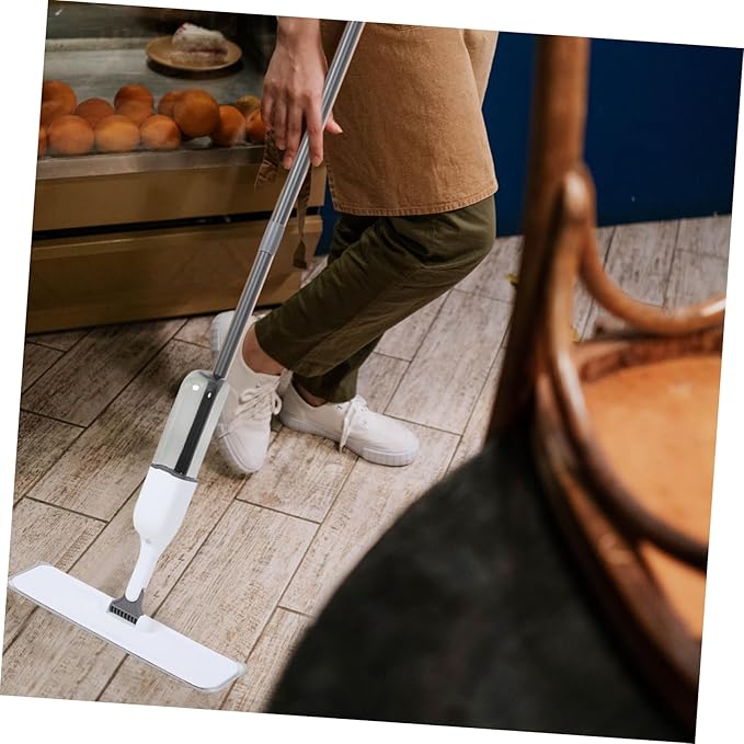 Didiseaon 1set Floor Cleaning Mop Wet Dry Use Mops for Hardwood Laminate Tile Cork Microfiber Pads
