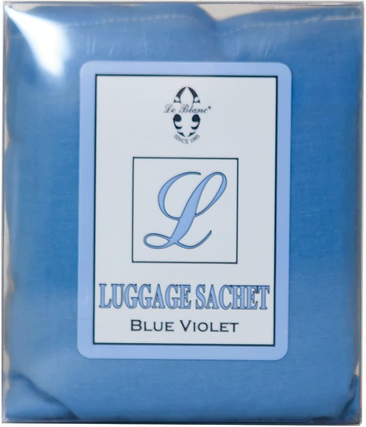 Le Blanc® Blue Violet Double Pack Luggage Sachet- Luxury Scented Fabric Sachet for Your Luggage (1 Pack)