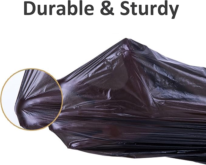 Code P 13-17 Gallon Heavy Duty 1.2 Mil THICK Trash Bags 50-65 Liter Compatible with simpleman Code P 100 Count (Pack of 1) Heavy Duty Black Garbage Can Liners GRAND SAVE!