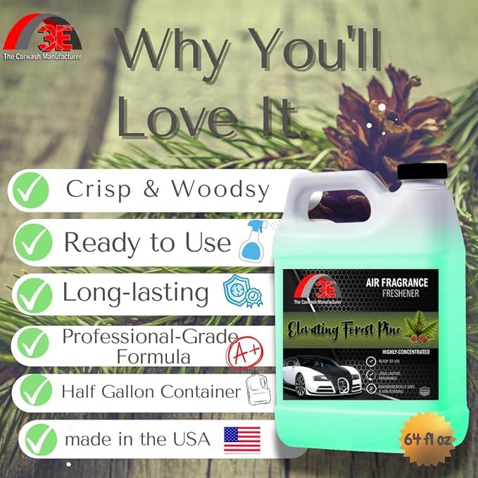 Air Freshener Elevating Forest Pine and Odor Eliminator Premium Smell Fragrance Premium Smell and Odor Eliminator Half Gallon (64 oz)
