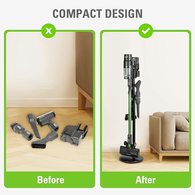 Greenworks Stick Vacuum Foldable Stand for Charger (Black) Works with Greenworks 24V Stick Vacuums (SVW24L411 SVG24L411 ‎SVW24L410 ‎SVG24L410)