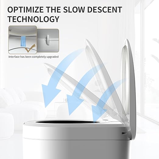 TOWNEW S2000 Auto-Sealing Trash Can 5.5 Gallon Automatic with Hands-Free Sensor and Self-Replacing Bags for Kitchen Office