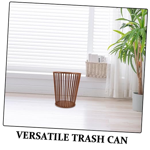VALICLUD Trash Can Capacity Hollow Style Wastebasket for Kitchen Bathroom Office Bedroom Multifunctional Home Decor Garbage Bin