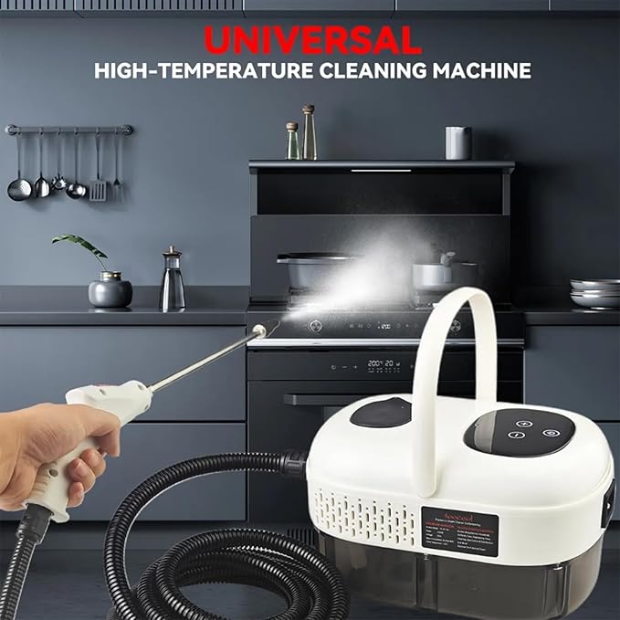 Steam Cleaners 2500w Handheld Wallpaper Steamer with 3 Brush Heads Smart Touch 1.2l Water Tank Portable High Pressure Steam Cleaner Steamer for Cleaning (Green)