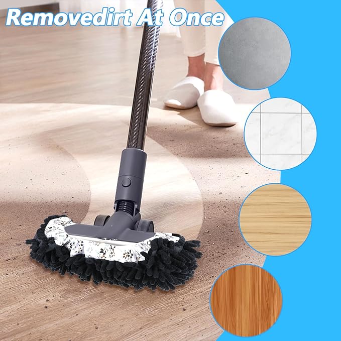 8 Pcs Mop Slippers Shoes Cover Soft Washable Reusable Covers Microfiber Dust Mops Socks for Women Men Foot Hair Cleaners Sweeping Tool House Office Bathroom Kitchen Slipper Cover