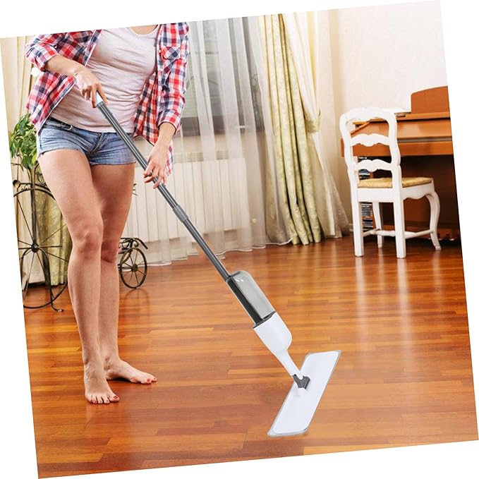Didiseaon 1set Floor Cleaning Mop Wet Dry Use Mops for Hardwood Laminate Tile Cork Microfiber Pads