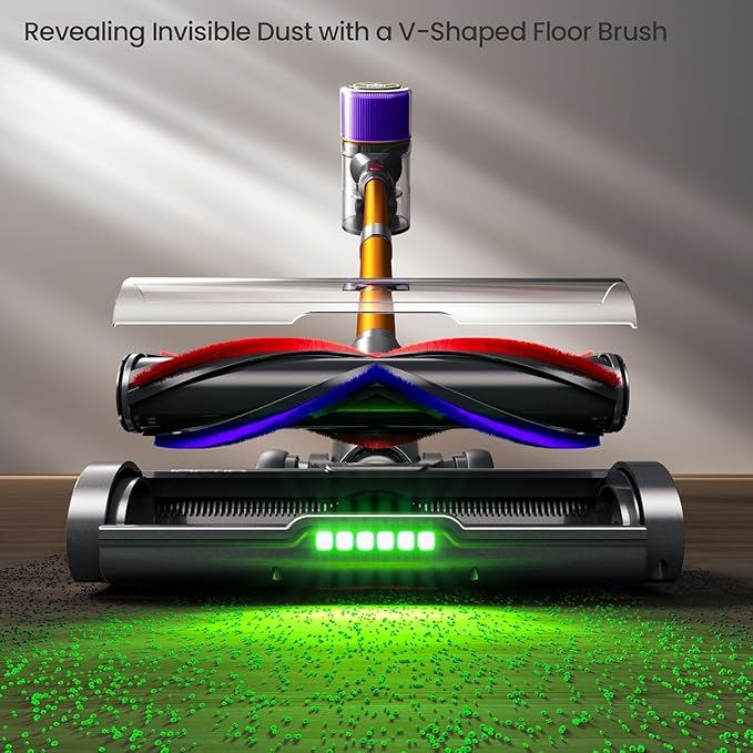 Cordless Vacuum Cleaner 650 W/55000 Pa/70 Mins Vacuum Cleaners for Homewith Touchscreen and Anti-Tangle Brush Vacuum Cleaner 1.5 L Dust Container 9-in-1 for Hard Floors Carpets and Pet Hair