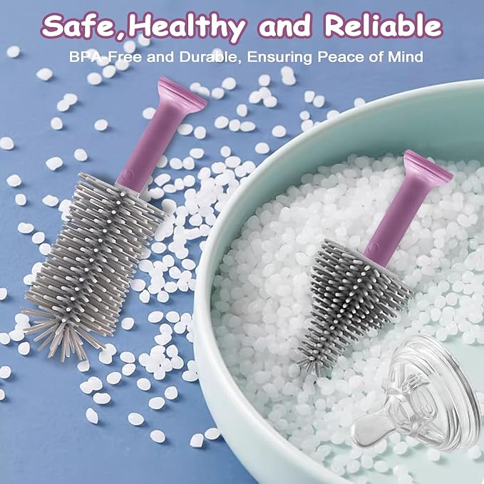5-in-1 Long Handle Electric Bottle Brush Cleaner and Straw Cleaning Brush with Removable Brush Head Multi-Function Rechargeablefor Stanley Cups Baby Bottles Pacifiers Coffee Cups Sports Bottles