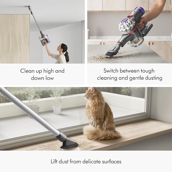 Dyson V7 Animal Cordless Stick Vacuum Cleaner Iron (Renewed)