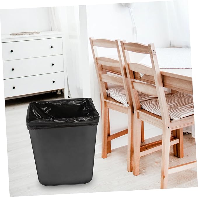 GALPADA 25pcs Thickened Black Trash Bags Heavy Duty Garbage Liners for Kitchen Bathroom Office Home Waste Disposal and Garbage Bags