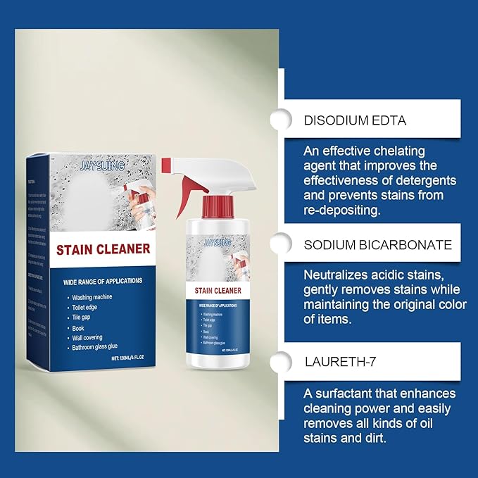 Multi-Purpose Stain Remover Spray - Kitchen &amp Bathroom Cleaner For Grease Dirt &amp Grime(2PCS)