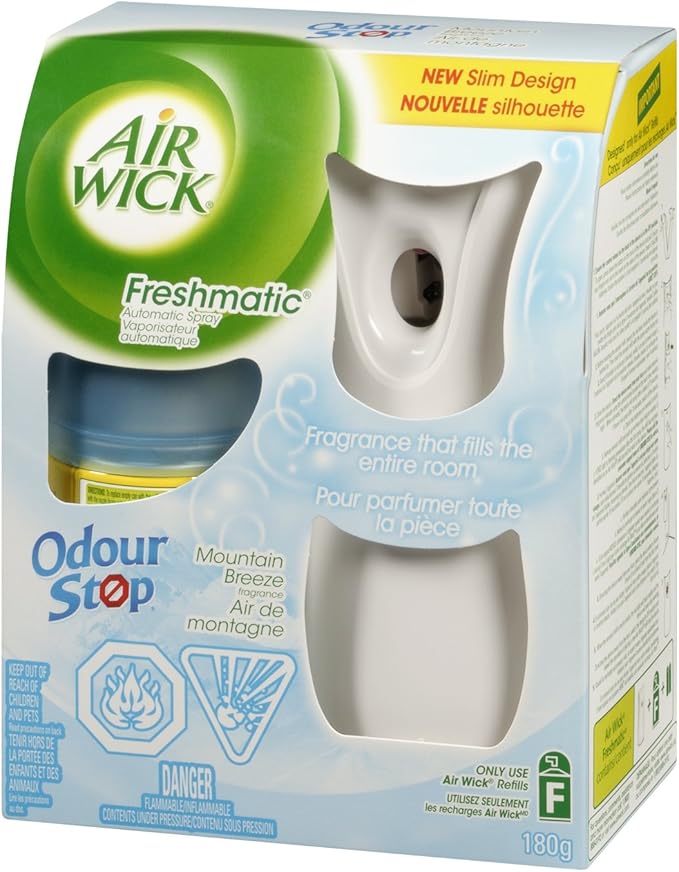 Air Wick® Freshmatic® Automatic Air Freshener Spray Mountain Breeze 1 Diffuser + 1 Refill (180 g) 2 Piece Set