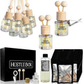 Smoked Vanilla Hanging Car Air Freshener and Essential Oil Diffusers with Vent Clips - 25-Pack Automobile Aromatherapy Diffuser Bottles - Kit Ideal for Resale Gifts &amp Party Favors
