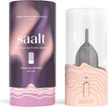 Saalt Menstrual Cup Steamer - Period Cup &amp Disc Sanitizer - Hands-Free Steam Sanitizer- No-Boil Design with Removable Power Cord - Compact &amp Portable - Rose Quartz