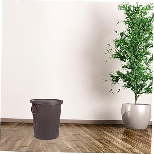 PRETYZOOM Tea Trash Can Office Garbage Can Trash Bin with Lid Compost Pail Small Waste Basket Countertop Compost Bin Waste Basket Bathroom Garbage Bathroom Trashcan with Lid Pp Coffee