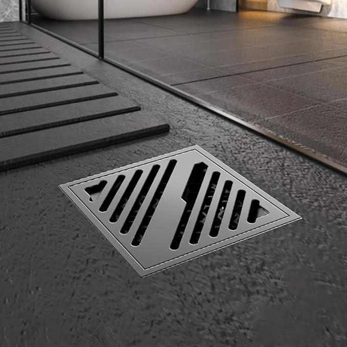 Portable Sturdy Stainless Steel Prevents Odor Shower Drain Set Easy Installion and Easy to Bathroom Use