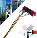 Window Cleaning Pole Water fed Solar Panel Window Cleaning Tool Kit Window Cleaning Pole Rinse Bar Brush Window Washing Equipment-30FT(9M)