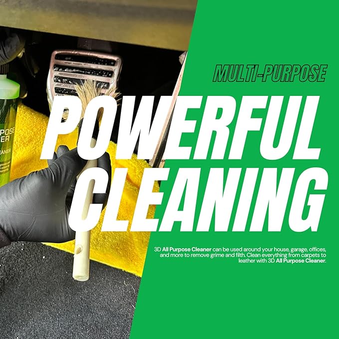3D All Purpose Cleaner Multi-Surface Cleaning Spray &amp Refill for Car Home &amp Office - 16oz Spray Bottle + 1 Gallon Refill