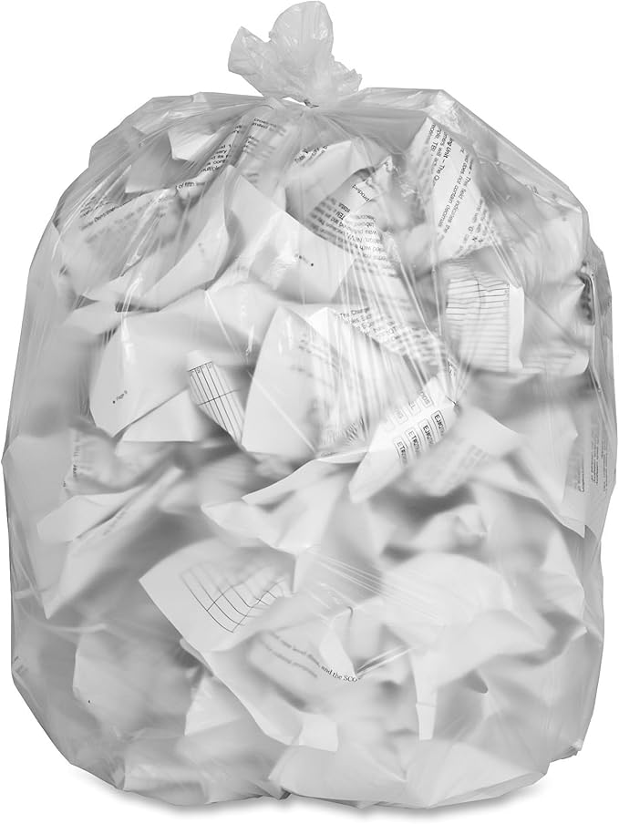 45 Gallons Trash Bag - Natural/Clear 16 Mic Hd 40 X 48 250/Case