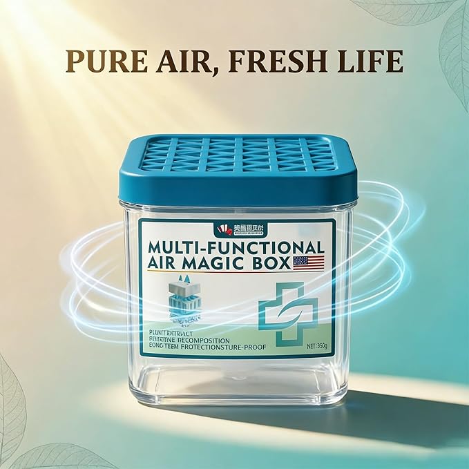 Air Magic Box Indoor Air Purification Dust Removal Magic Box Long-Lasting Air Freshener 120g for Home Office Bedroom Pet AreasLet Freshness Unfold—naturally and Quietly (3)