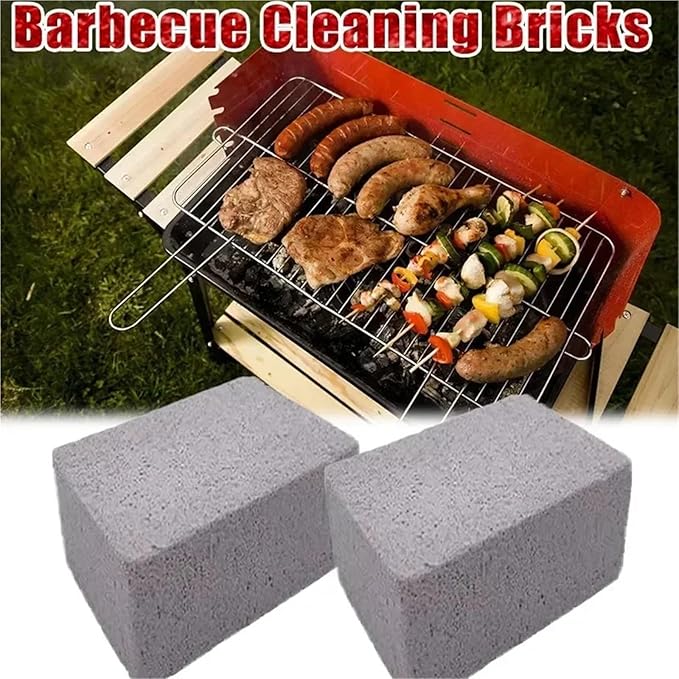 Pumice Stone for Grill Cleaning 1-10PCS BBQ Grill Cleaning Bricks Foam Glass Pumice Stones for Outdoor Kitchen Tools(10PCS)