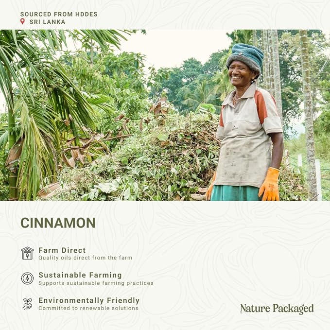 Cinnamon Essential Oil - Direct from Sri Lankan Essential Oils - 100% Pure - Natural Aceite de Canela for Aromatherapy &amp Wellness - Premium Grade (2lbs)