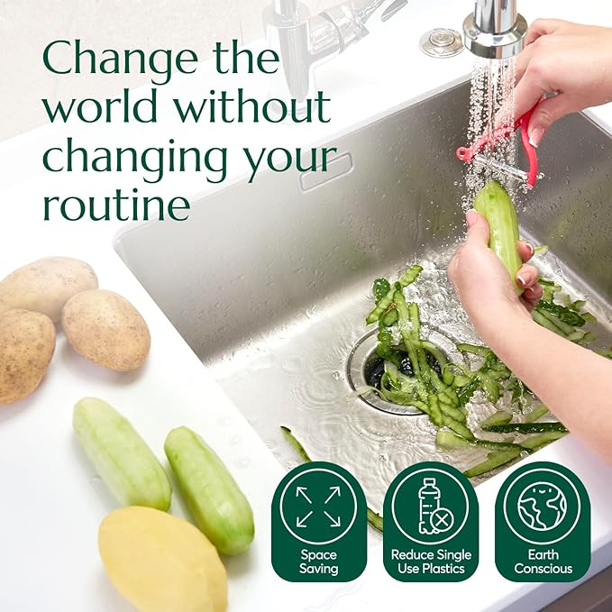 CLEANOMIC Garbage Disposal Cleaner Diswasher Pods &amp Reusable Kitchen Cloth Bundle