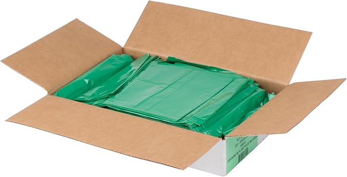 Recycled 1.25 Mil 40 X 46 Low Density Trash Can Liner/Bag - 100/Case 45 Gallon
