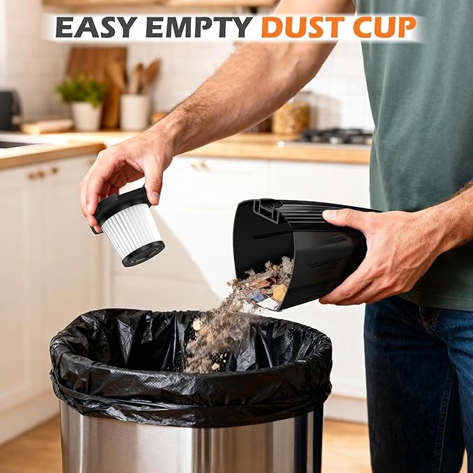 Zefiro 600W 28kpa Small Corded Stick Vacuum16Ft Corded Handheld Vacuum Cleaners for Home Hard Floor Carpet Pet HairDormRV