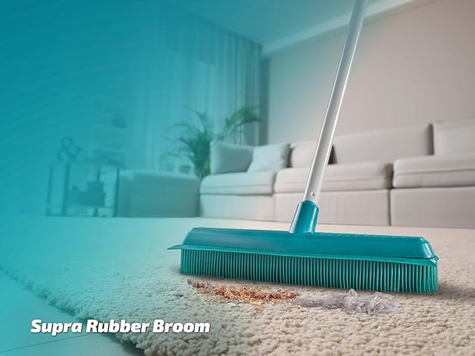 Leifheit Supra Rubber Broom with Telescopic Handle