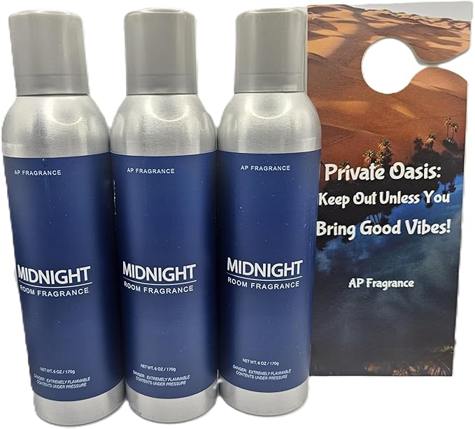 AP Fragrance Belfair Oaks Midnight - Air Freshener Spray - Concentrated Room Spray for Home Car or Office 3 Pack