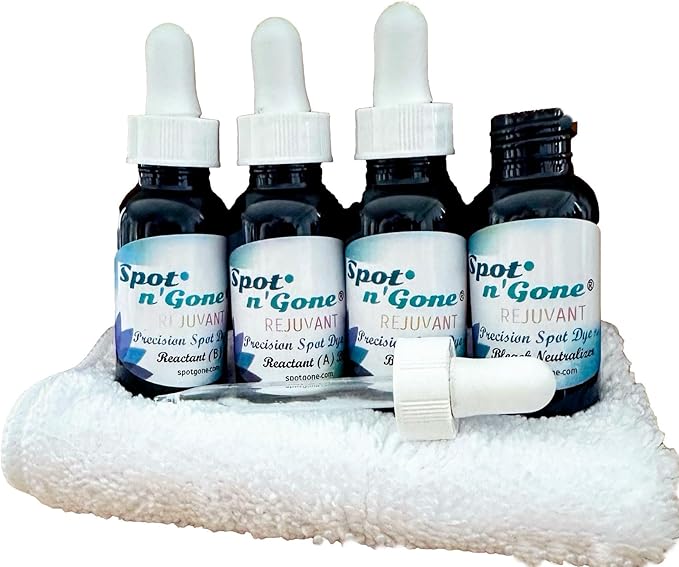 Bleachstain® Precision Carpet Spot Dye Kit | Bleach Stain Repair Kit | For Spots And Drips Smaller Than Pea Size | For medium beige gray tan