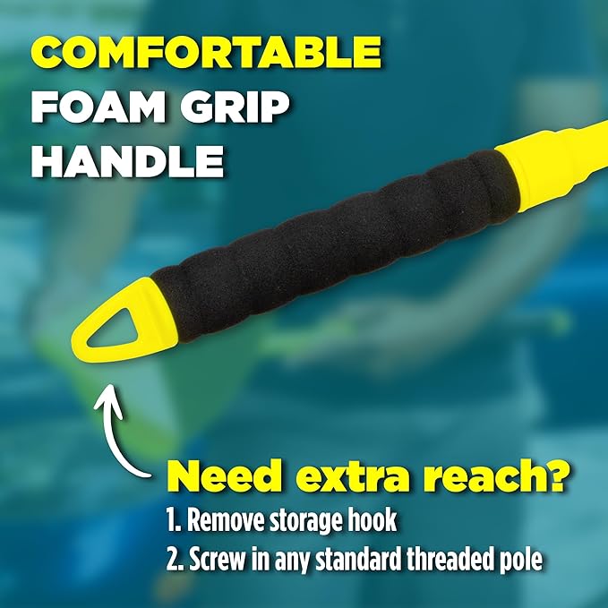 Invisible Glass 95160-4PK Reach &amp Clean Windshield Cleaning Tool and Car Window Cleaner Tool for Interior and Exterior Auto Glass with 2 Microfiber Pads and Storage Bag – Pack of 4