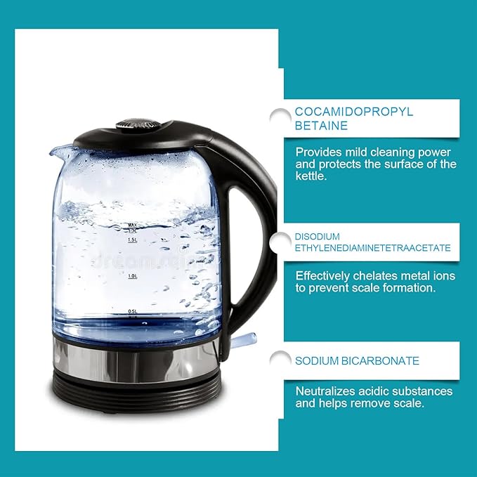 Kettle Descaler Powder - Powerful Limescale Remover For Electric Kettles Restores Shine Easy To Use Household Cleaner(2PCS)