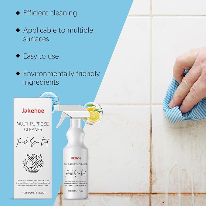 Multi-Purpose Cleaner - Gentle On Hands Tough On Grease/Dirt/Stains | All-Purpose Home Cleaning For Kitchen Bathroom Furniture Surfaces(3PCS)